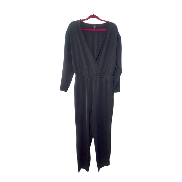 H&M Faux Wrap Black Jumpsuit - Picture 1 of 7